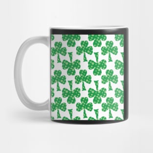 Im Wearing Green, St. Patricks day polka dot pattern Mug